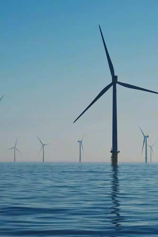 Windräder nachhaltige Stromproduktion